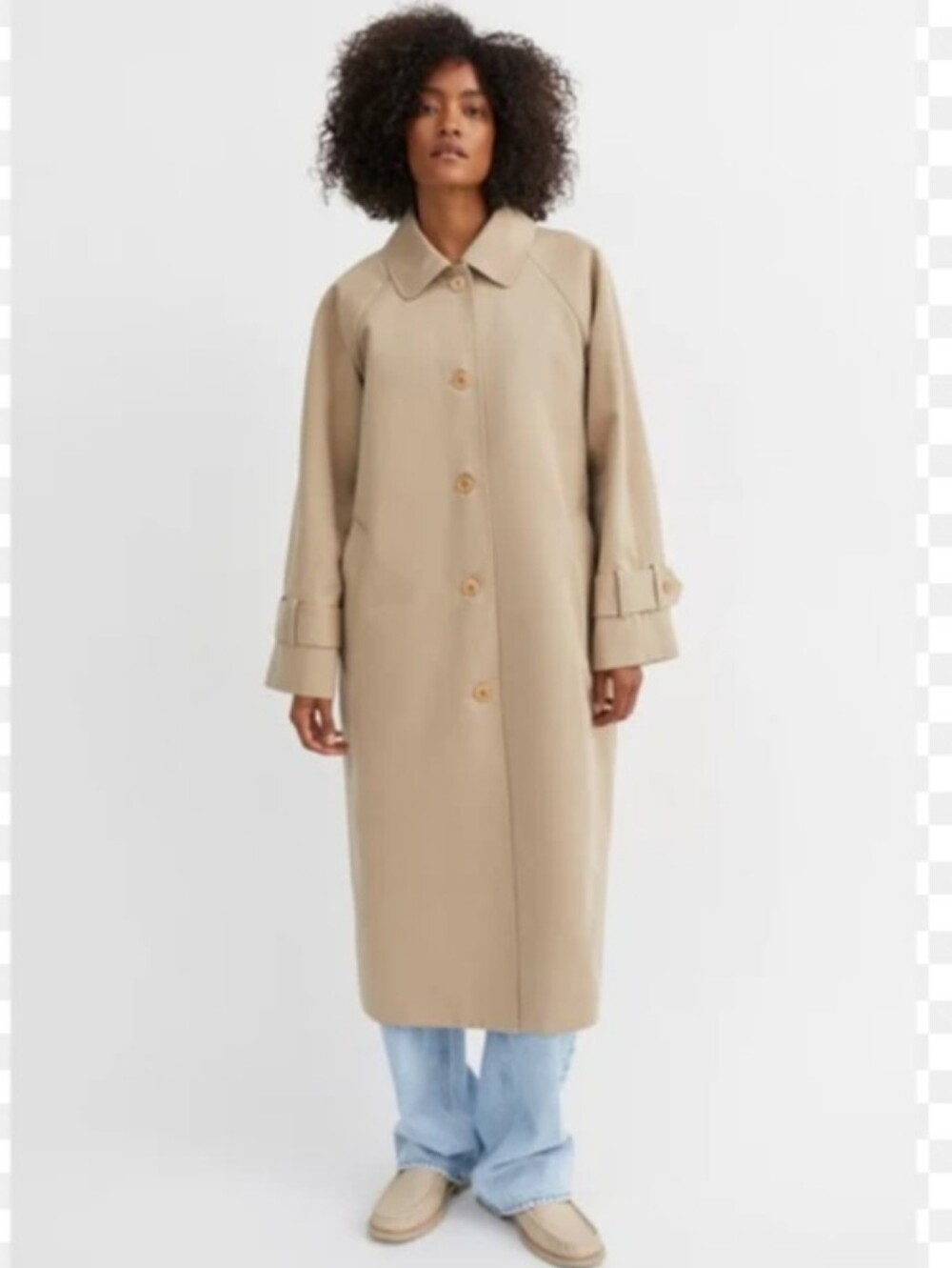 Vintage London Fog Beige Trench Coat Size Medium